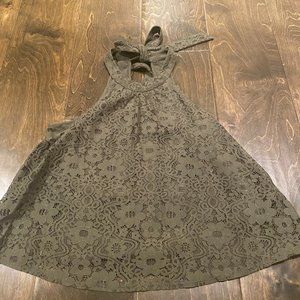 NWT Women's Hollister Hunter Green Lace Halter Tank Top - Size S